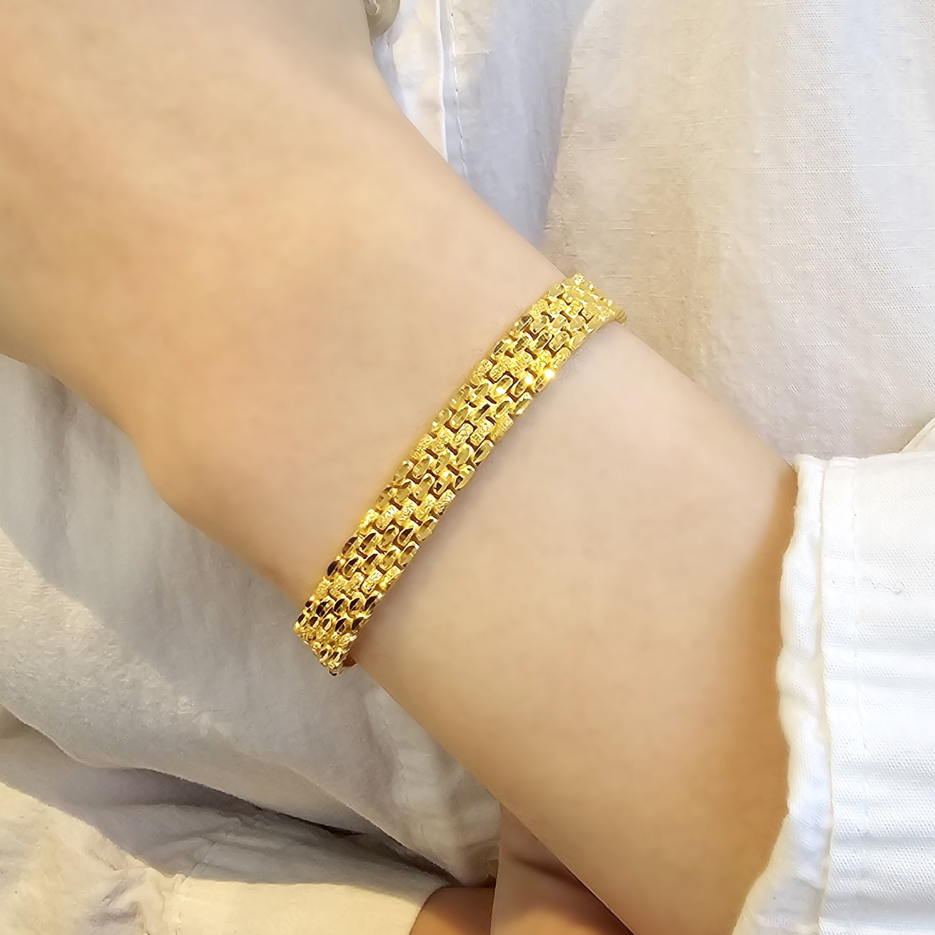 24k 시계줄 체인 여자 남자 순금팔찌