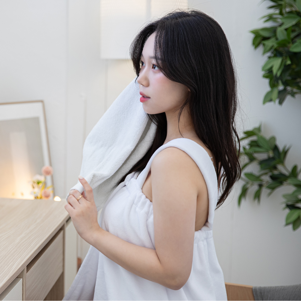 골프샤워가운 여성 목욕 여자 골프장 라운딩 타월 로브 샤워가운 - 상세 이미지 4
