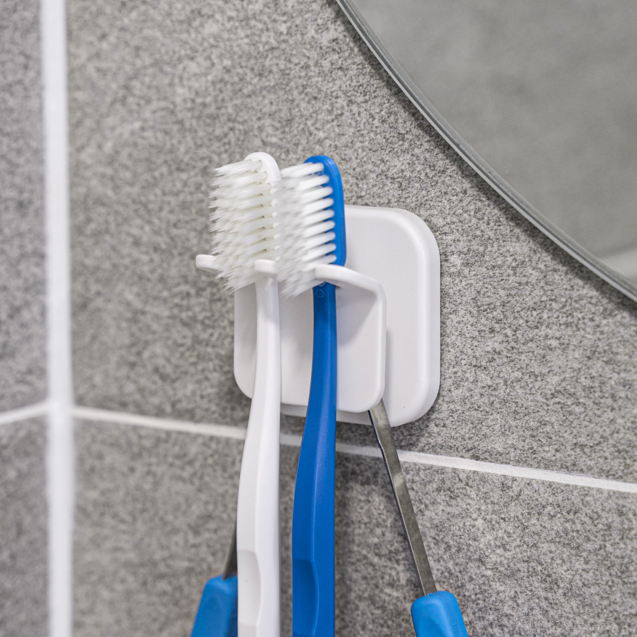 바이챈스 2구 칫솔꽂이 칫솔 거치대 양치컵 걸이 무타공