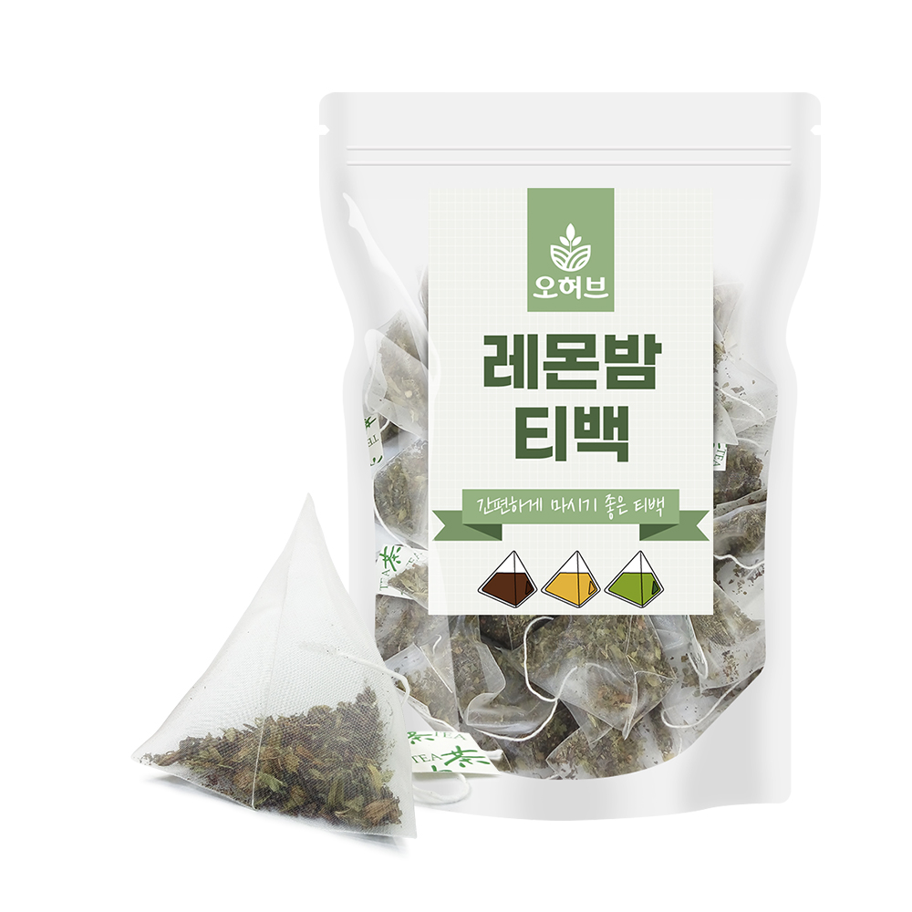 레몬밤차 티백차 100개 레몬밤티 허브차 허브티 - 상품 이미지