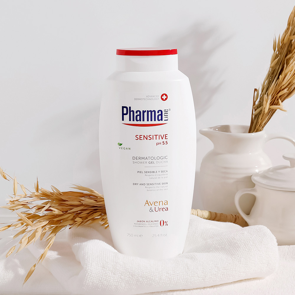 파마라인 우레아 등드름 모공각화증 대용량 임산부 천연 노네랄 바디워시 베이비파우더, 750g, 1개