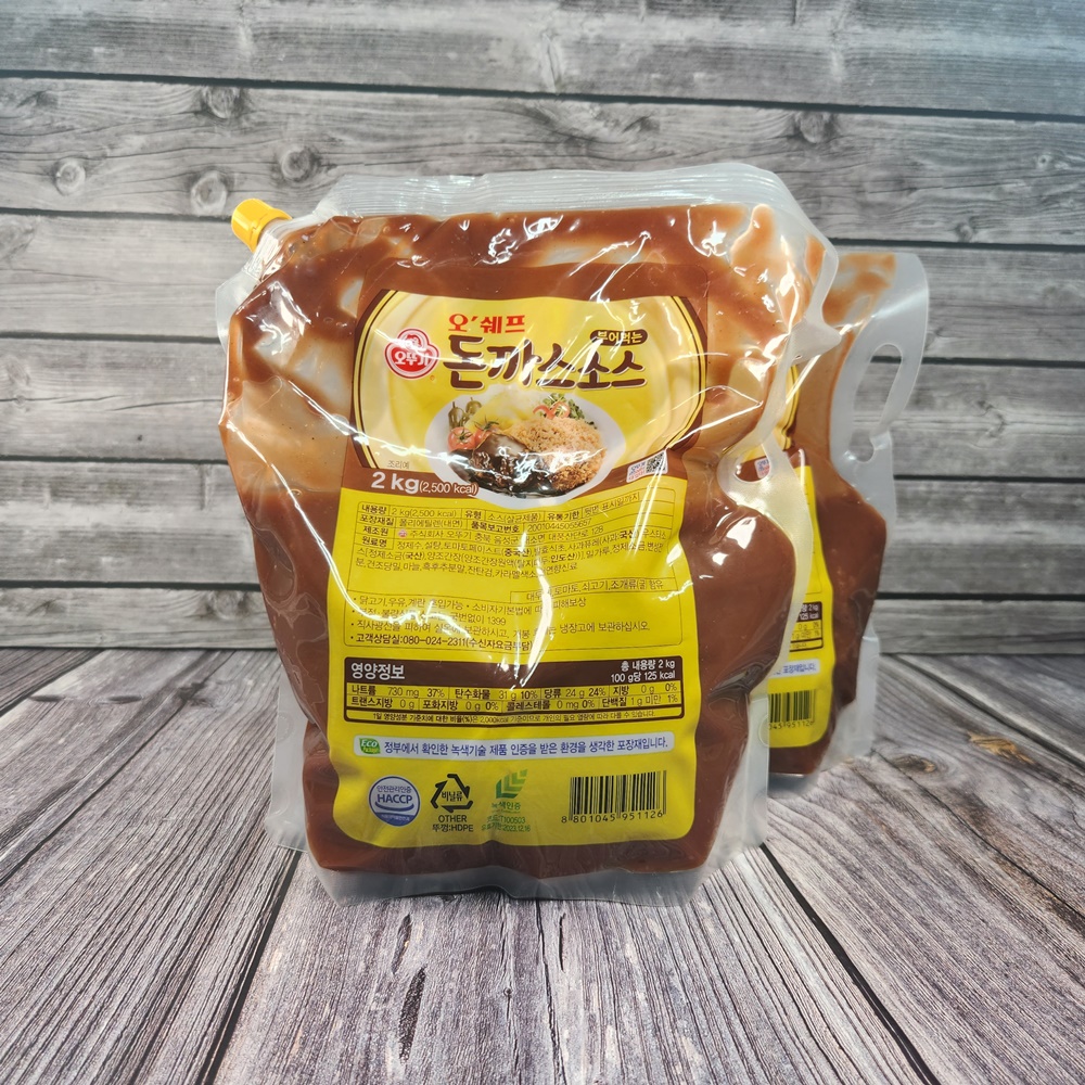 오뚜기 오쉐프 부어먹는 돈까스소스 업소용 스파우트팩 2kg, 1개 - 상세 이미지 2