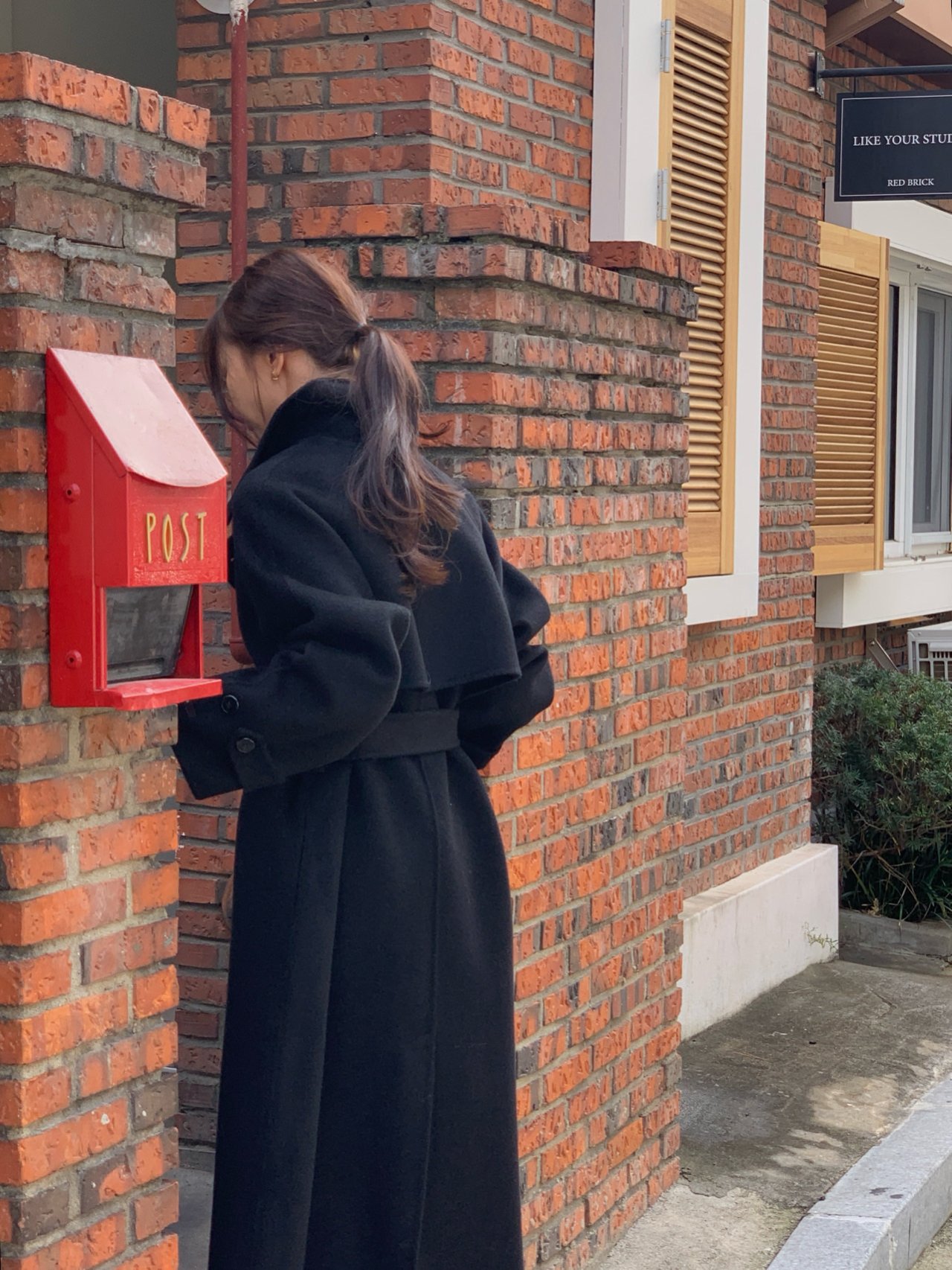 헤르몬 더블트렌치 롱 핸드메이드코트 울100 벨트 여성코트 직장인 오피스룩 연말룩 상세 이미지 31