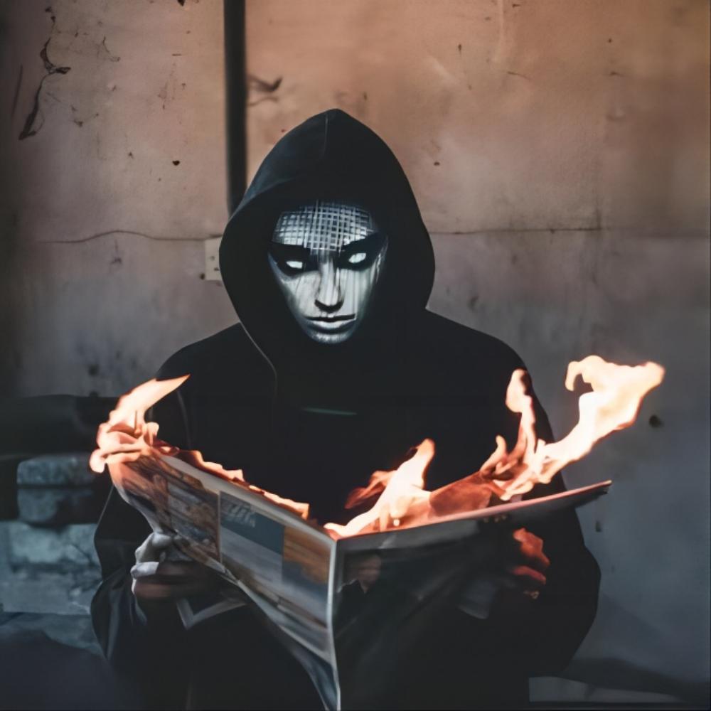 할로윈가면 LED가면 네온마스크 파티용품 APP연동 DIY픽셀 - 상세 이미지 4