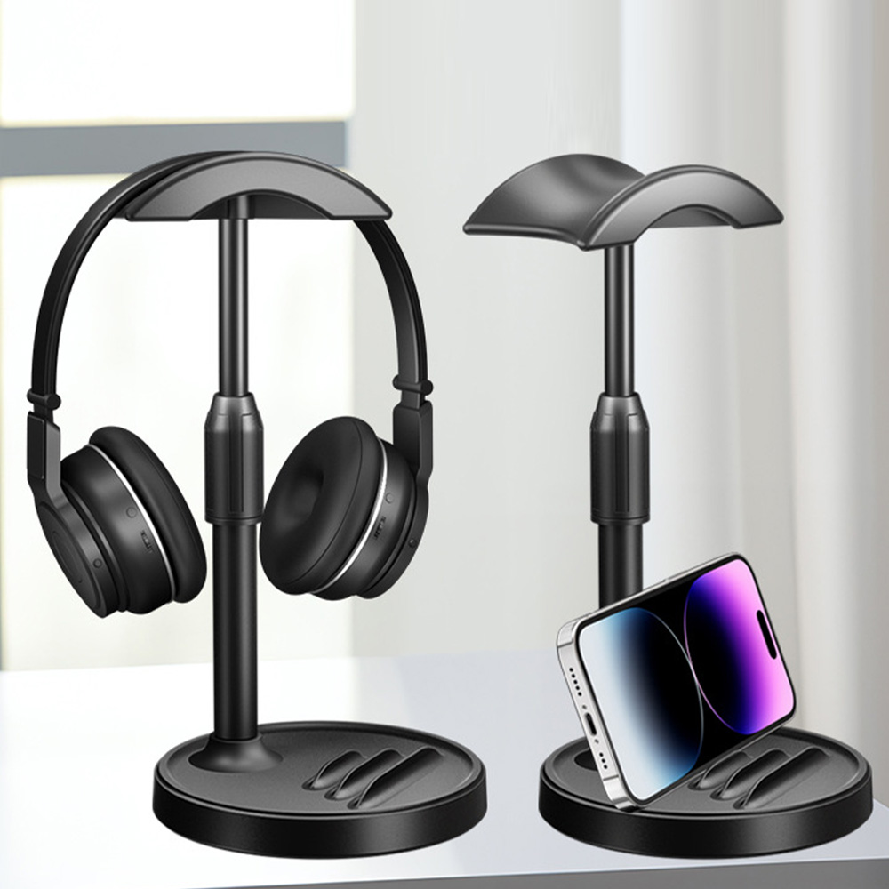 헤드셋거치대 헤드폰 걸이 접이식 소니 모니터 책상 스탠드 제품 이미지
