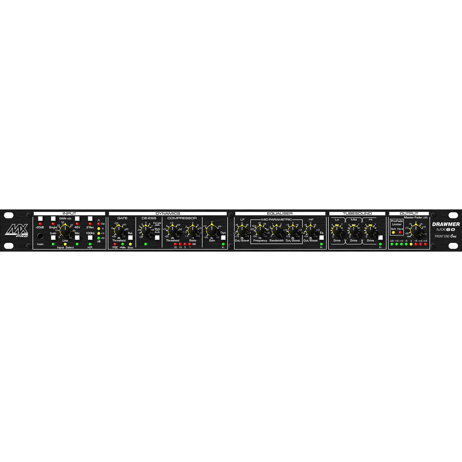DRAWMER MX60 Pro 드라우머 채널스트립 스튜디오 아웃보드 - 상세 이미지 2