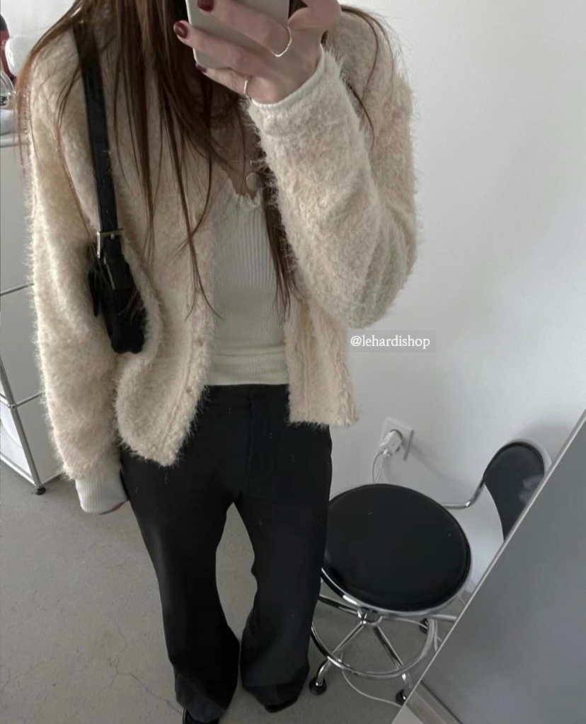 (재진행!) fl 플라워 스노우 가디건 3color 가을겨울 복슬 가디건 상세 이미지 6