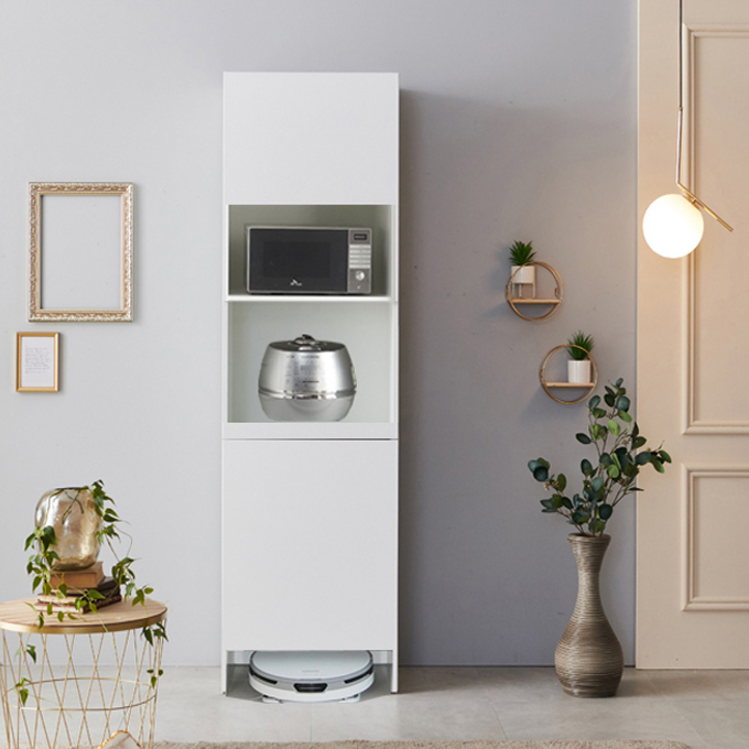 오브제 월플렉스 시스템 주방수납장 (깊이415) 800멀티로봇수납장 냉장고장 홈카페장