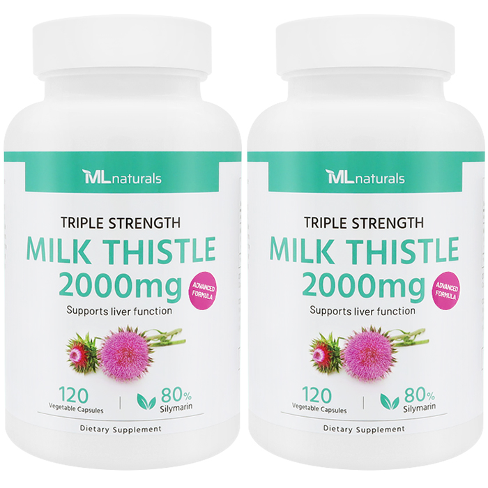 마이라이프내추럴스 밀크씨슬 2000mg 알약 120캡슐, 2개 - 메인 이미지
