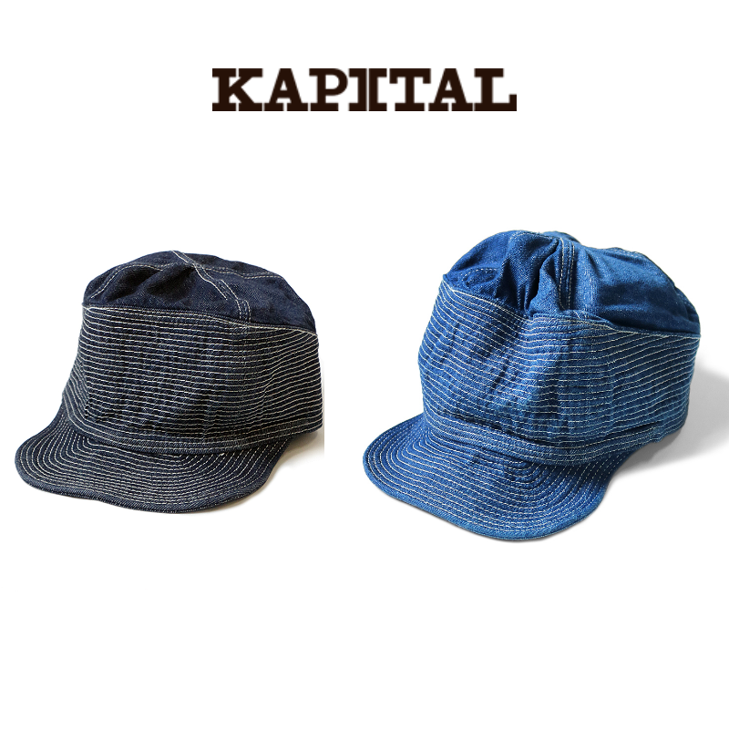 캐피탈 11.5oz 데님 노인과 바다 CAP 캡모자 2컬러 진한인디고,중청인디고 - 메인 이미지