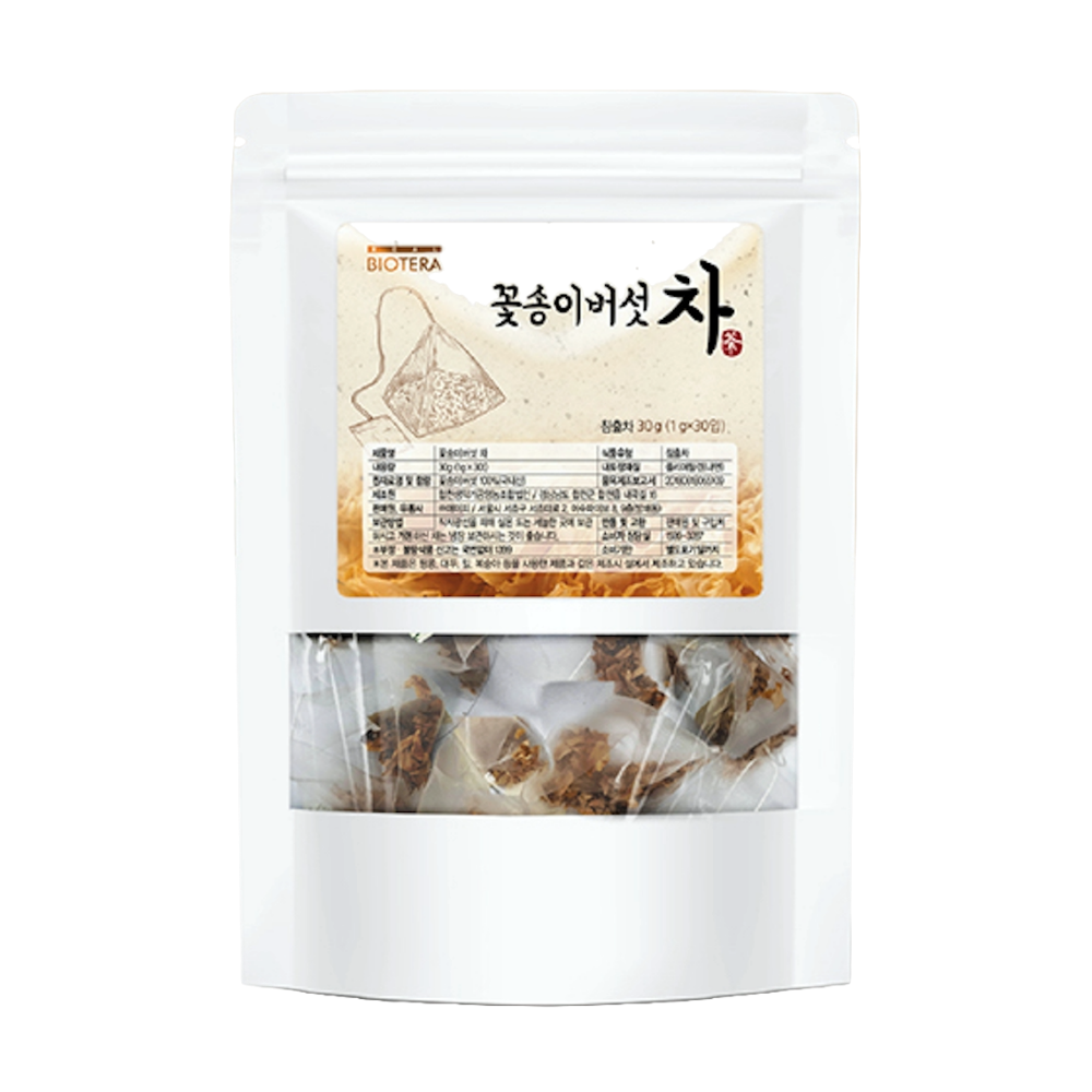 무농약 꽃송이버섯차 베타글루칸 합천 꽃송이버섯 버섯차 추석선물 건강티백세트