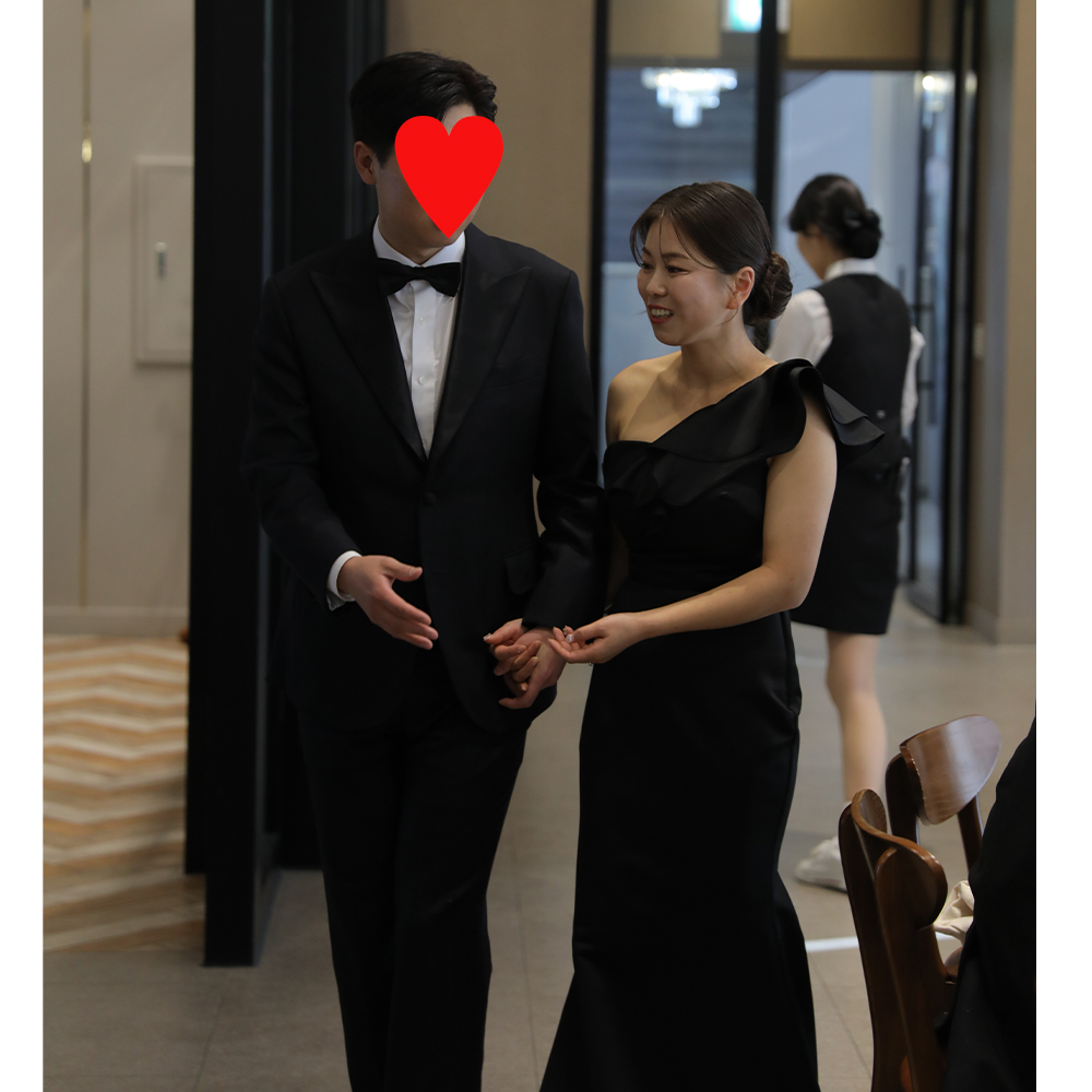오키드 레이스 블랙 웨딩드레스 대여 2부드레스 브라이덜샤워 제주촬영 의상대여 이미지 2