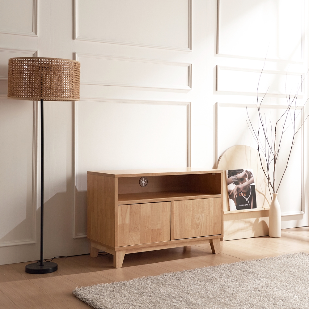 베벨로 원목 폭좁은거실장 미니티비다이 안방티비장 av장 낮은