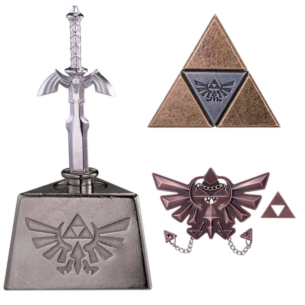 하나야마 캐스트퍼즐 젤다의 전설 마스터소드 트라이포스 하이랄의 문장 3종세트 한글판