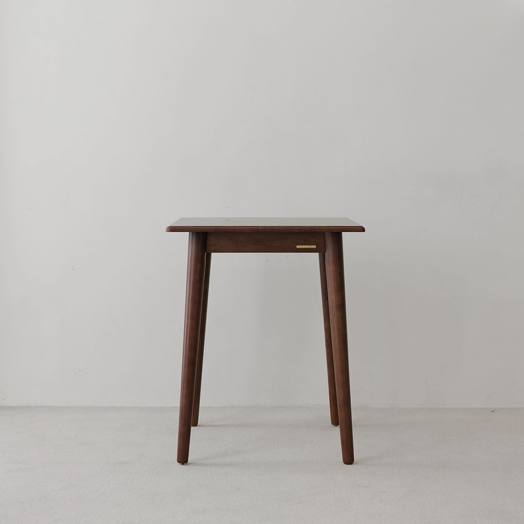 자야캠핑 포르보 월넛 원목 정사각형 2인용 4인용 카페 식탁 테이블 600