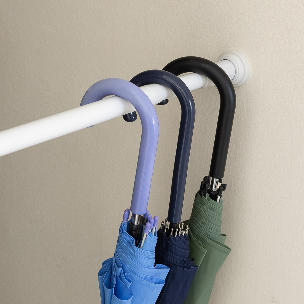 할메이드 못없이 커텐 커튼 압축봉 봉 길이 35~50cm