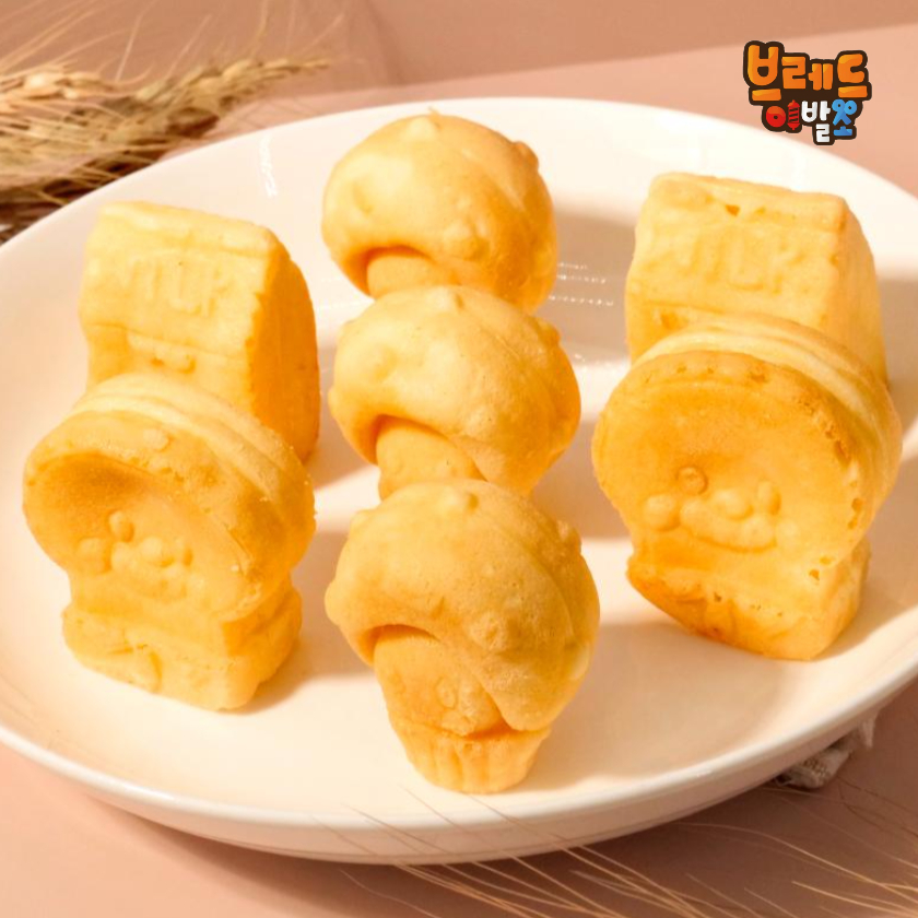 브레드이발소 우리밀로 만든 슈크림 브레드 800g 이미지 7