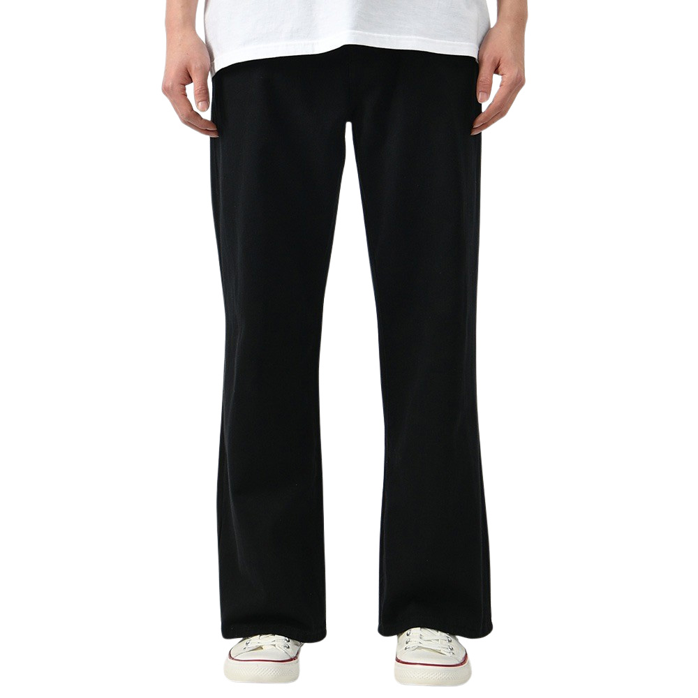 남자 와이드 팬츠 남성 면바지 통큰바지 블랙 화이트 바지 - 상세 이미지 5