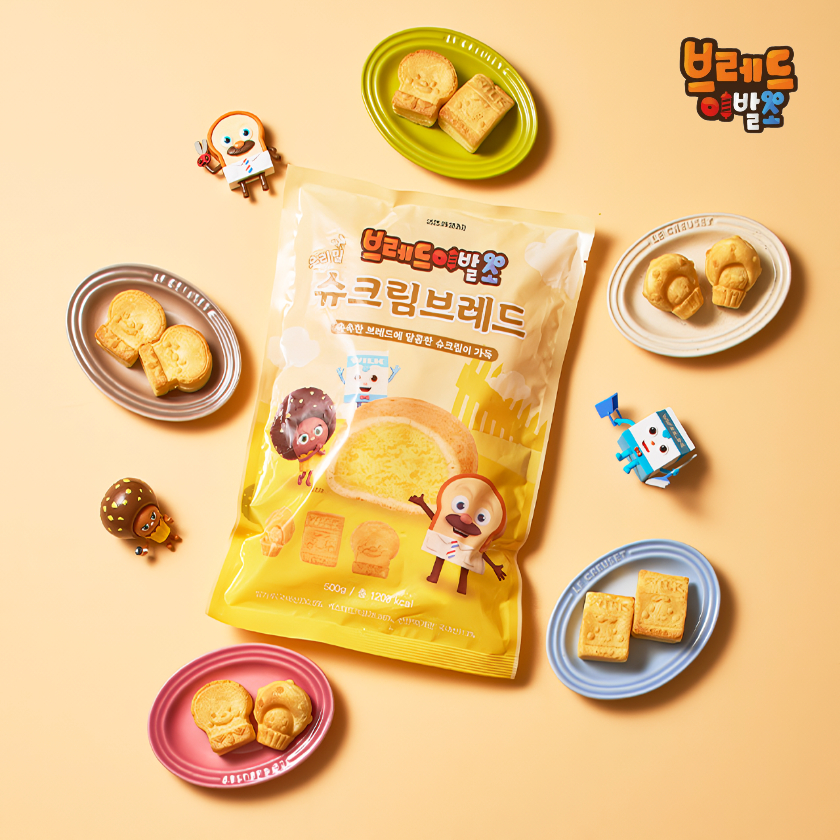 브레드이발소 우리밀로 만든 슈크림 브레드 800g - 상세 이미지 2