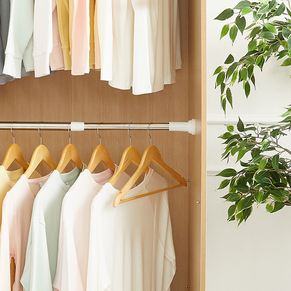 할메이드 못없이 커텐 커튼 압축봉 봉 길이 35~50cm