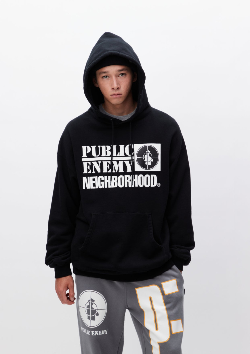네이버후드 NEIGHBORHOOD NH X PUBLIC ENEMY 스웨트파카 LS 이미지 4