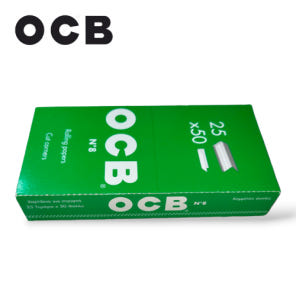 OCB 오씨비 페이퍼 NO.8 그린 70mm 50장 1BOX 25EA 코너커팅