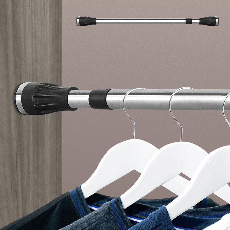 원형압축봉 120 압축커튼봉 커튼고리 설치 걸이 무타공 미니고정