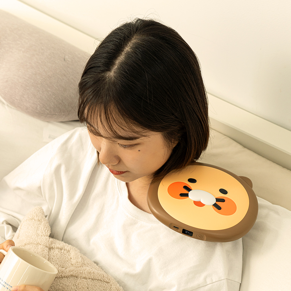 [슈퍼적립]카카오프렌즈 빅워머 온열찜질기&보조배터리 10000mAh 무선 찜질기 (브라운 춘식) - 상세 이미지 5