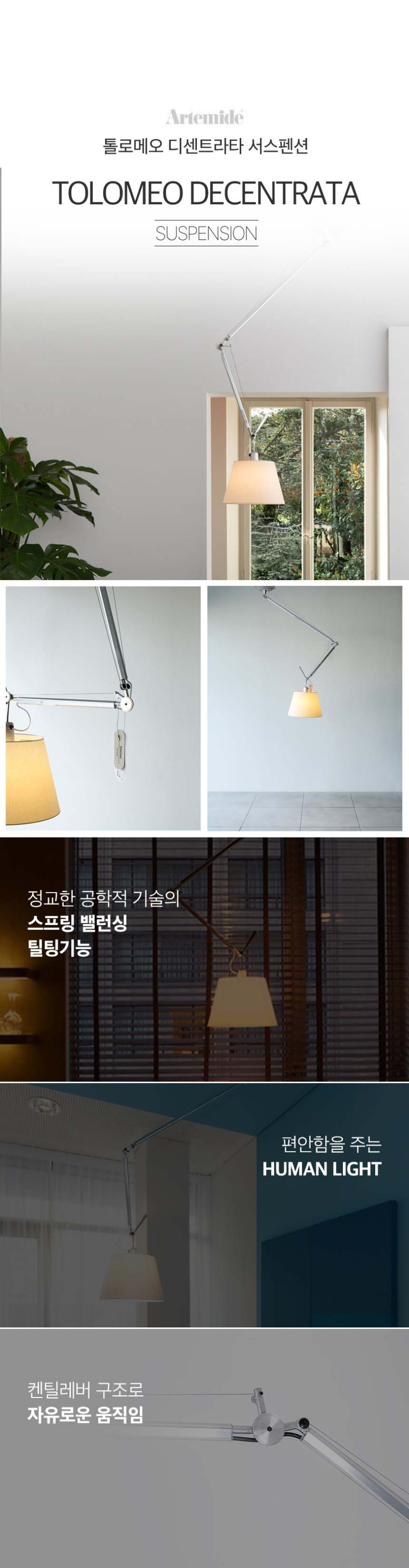 아르떼미데 톨로메오 디센트라타 서스펜션 ARTEMIDE Tolomeo Decentrata Suspension (전구포함) 판매처 상세 정보 이미지 3