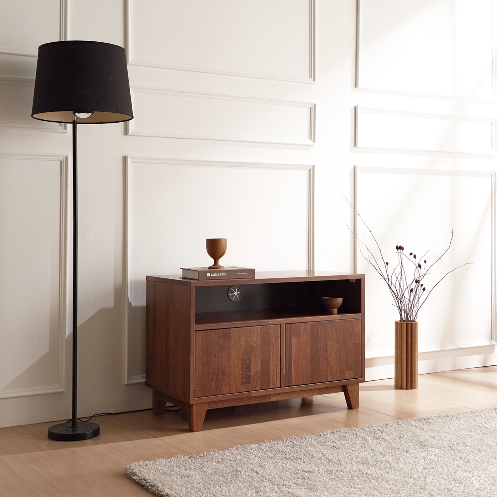 베벨로 원목 폭좁은거실장 미니티비다이 안방티비장 av장 낮은