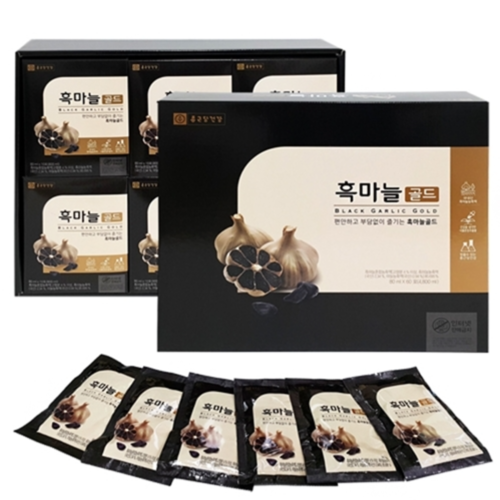 종근당건강 발효 흑마늘 진액 골드 국내산 숙성 마늘 농축액 효능 선물 80ml, 60포, 3개 이미지 3