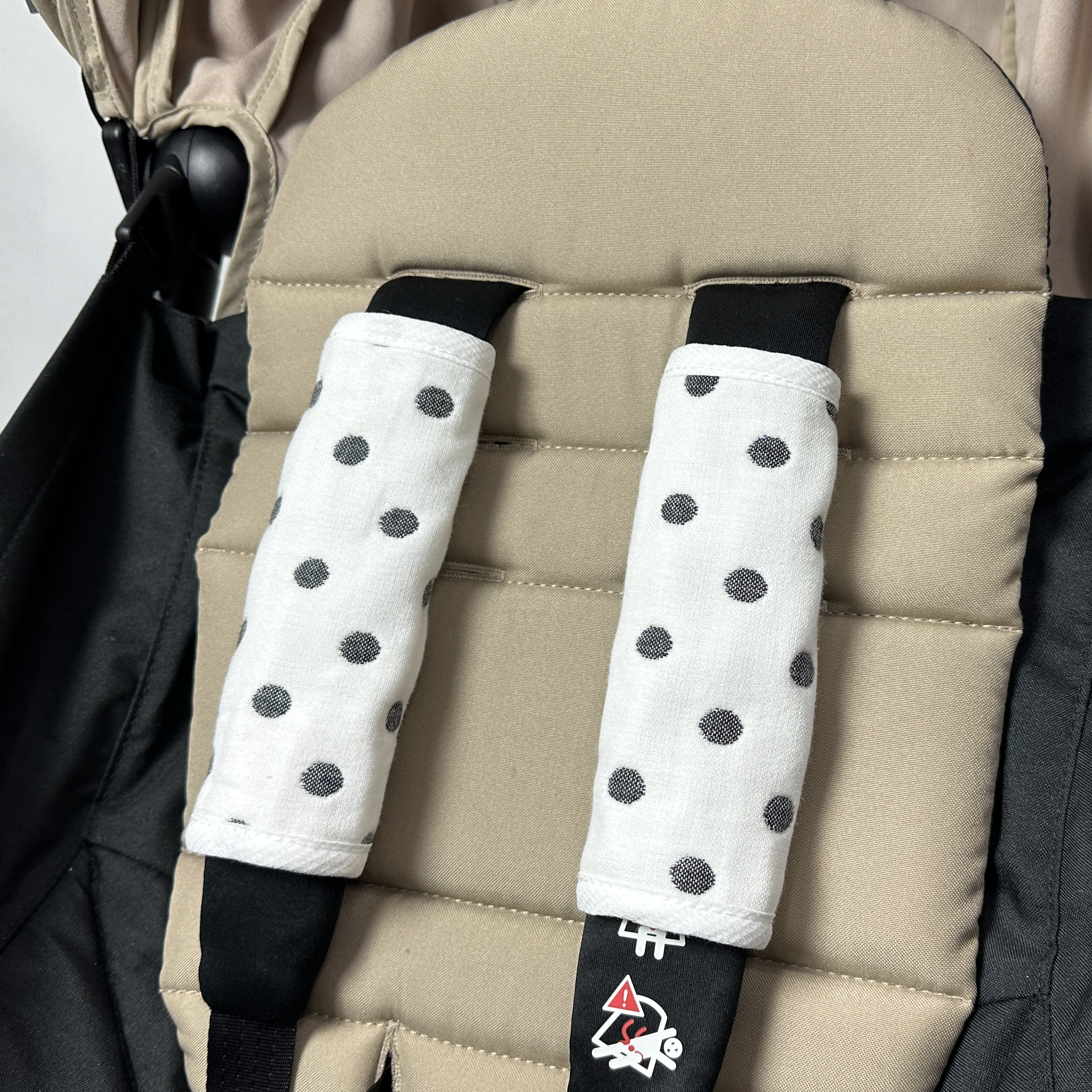 유모차 안전벨트 커버 침받이 어깨 커버 패드 무형광거즈