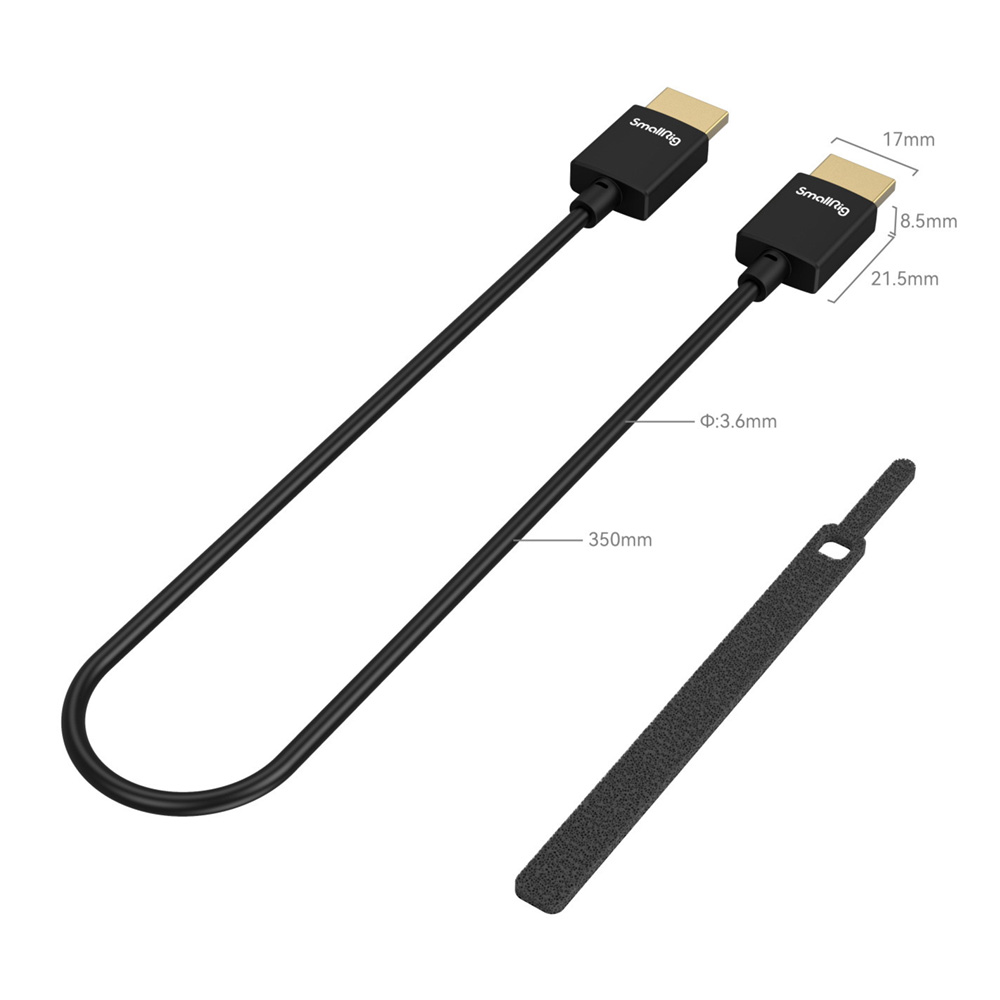 스몰리그 2956B 울트라 슬림 4K HDMI 케이블 A to A 35cm 이미지 6