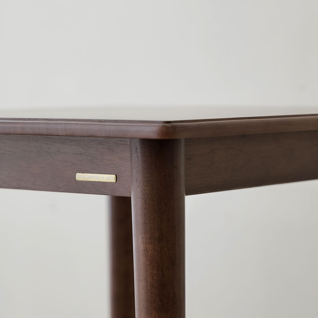 자야캠핑 포르보 월넛 원목 정사각형 2인용 4인용 카페 식탁 테이블 600