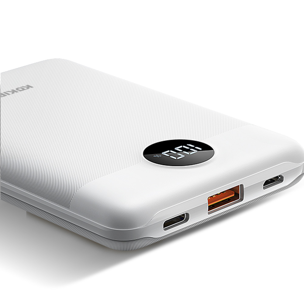 코끼리 10000mAh 보조배터리 미니 슬림 대용량 고속 동시충전 C타입 LCD 잔량표시