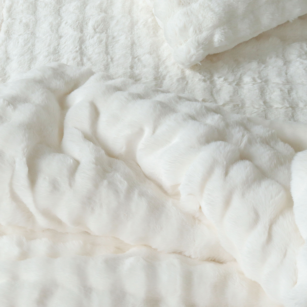 프랑 20mm 장모 밍크 극세사패드 고정밴드 미끄럼방지 겨울 침대패드 SS