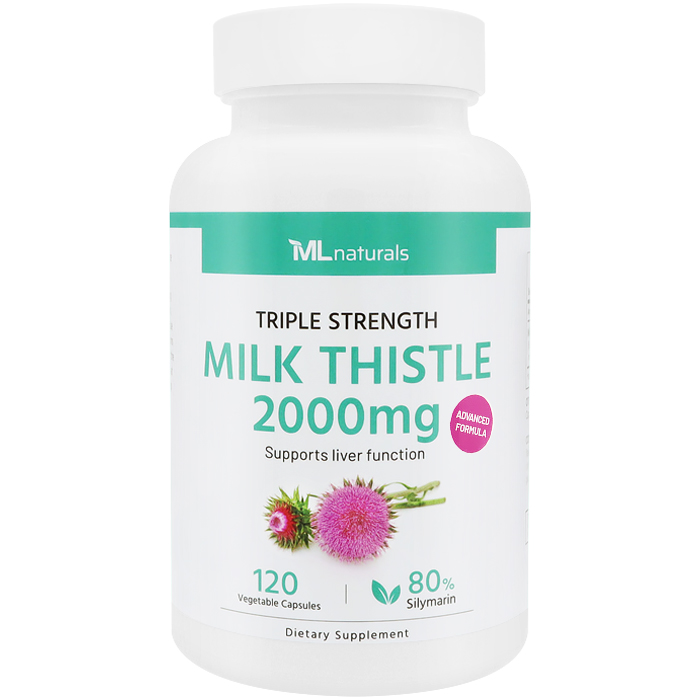 마이라이프내추럴스 밀크씨슬 2000mg 알약 120캡슐, 1개 - 메인 이미지