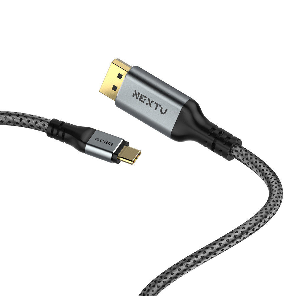 넥스트유 케오좌 UHD 8K USB-C TO DP 케이블 1m, 1개 - 상품 이미지