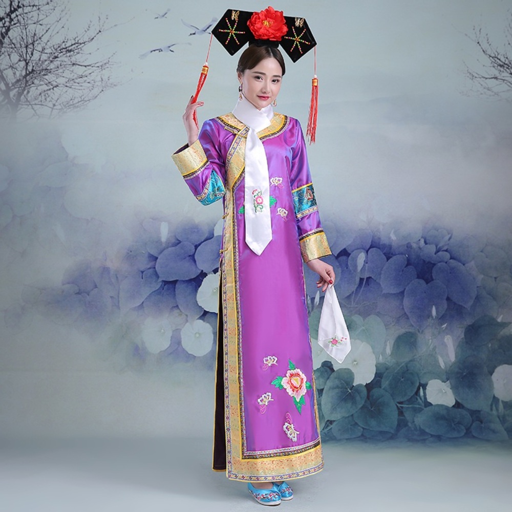 청나라 의상 옷 고대 중세 당나라 명나라 중국식 중국풍 차이나 공주 황후 황실 - 상세 이미지 3