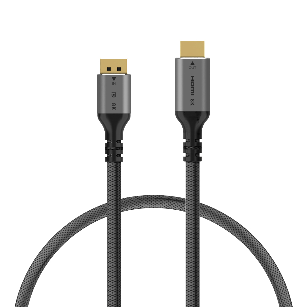 케선화 UHD 8K DP to HDMI 케이블 1M