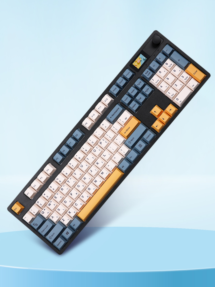 닌자104프로 블랙 풀윤활 아이 패드 폰 갤럭시 탭 유 무선 블루투스 폭스테일축 조약돌 키보드