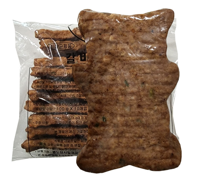 맘모스 갈비맛산적 피카추 1KG(100G x 10) 간식 산적 피카츄산적 - 상품 이미지