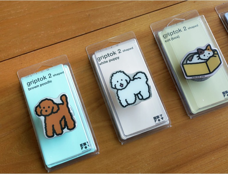 강아지 고양이 정품그립톡 5종 모음 스마트톡 굿즈 휴대폰 꾸미기 거치대 그립홀더 - 상세 이미지 5