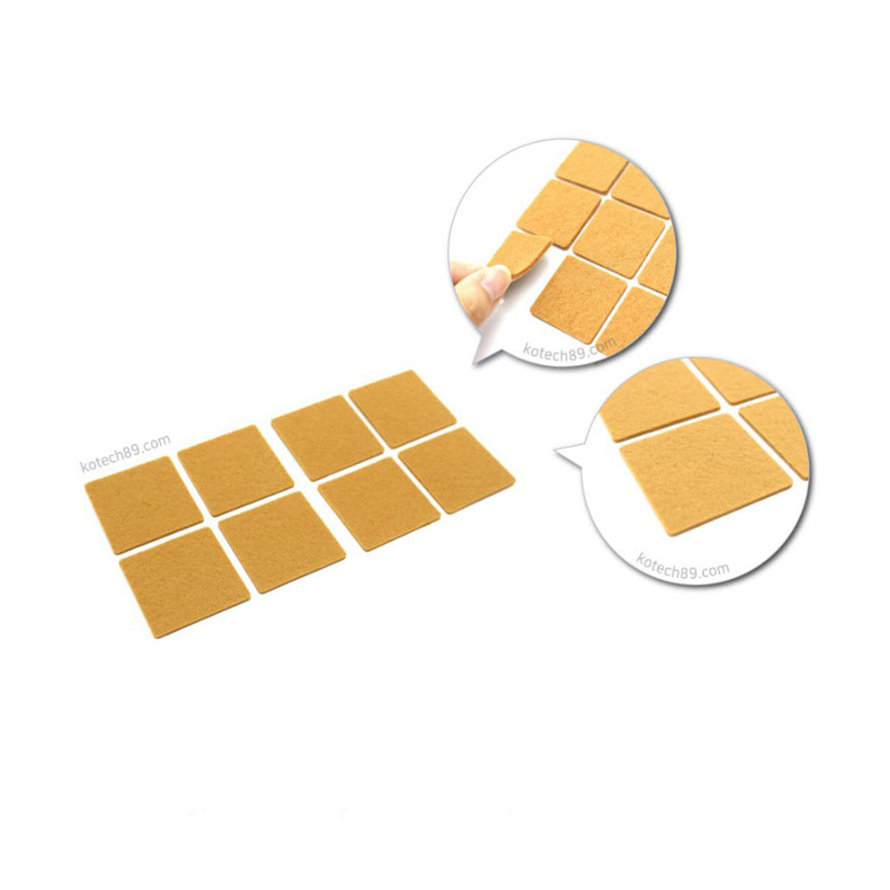 의자 발커버 층간소음 긁힘방지 패드 정사각 30mm 18P 코텍 - 메인 이미지