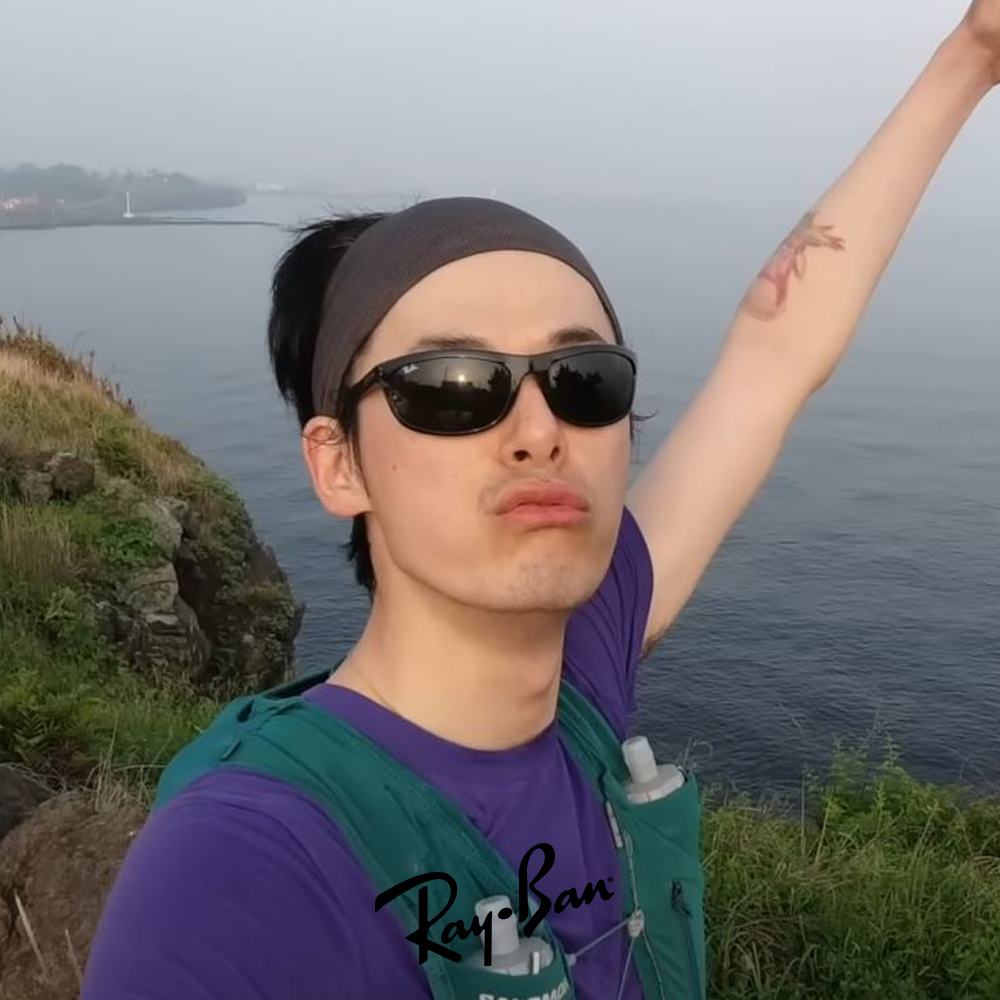 레이벤 발로라마 RB4089 601/31 블랙 오버사이즈 올커버 고프코어 뿔테 선글라스 - 상세 이미지 5