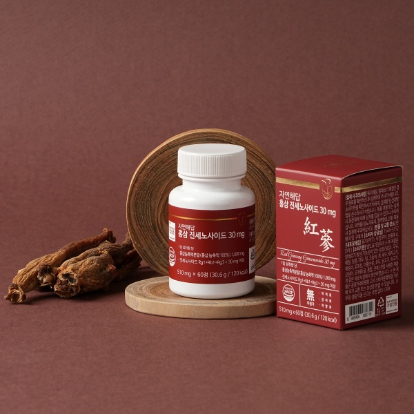 자연해답 6년근 홍삼정 진세노사이드 30mg 60정 이미지 4