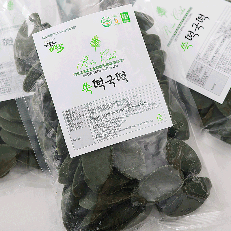 거문도해풍쑥 쑥떡국떡 500g - 메인 이미지