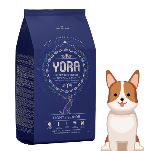 YORA 요라 동애등에 저자극 알러지 사료 라이트 시니어 1kg