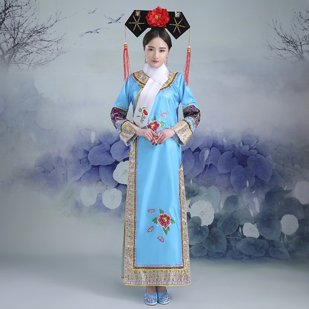 청나라 의상 옷 고대 중세 당나라 명나라 중국식 중국풍 차이나 공주 황후 황실 - 상세 이미지 4