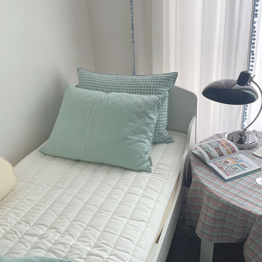 선염 무지 패드 싱글 슈퍼싱글 순면 아이방 사계절 맞춤제작